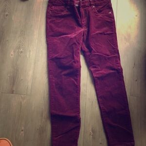 Corduroy Burgundy skinny pants